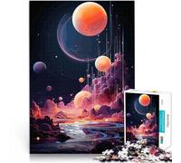 Rompecabezas de 1000 Piezas para Adultos Paisaje de un Mundo Extraterrestre Difícil y desafío Colección de Artistas, Bellas Artes 38x26cm