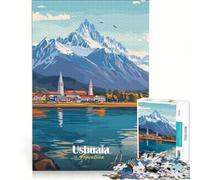 Rompecabezas de 1000 Piezas para Adultos Paisaje de Ushuaia Argentina Juego Educativo Carrera de Velocidad Manual Regalo de cumpleaños Regalos de Viaje 38x26cm
