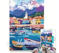 Rompecabezas de 1000 Piezas para Adultos Paisaje de Ushuaia Argentina Juego Educativo Carrera de Velocidad Manual Regalo de cumpleaños Regalos de Viaje 38x52cm