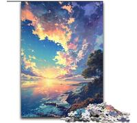Rompecabezas de 1000 Piezas para Adultos, Paisaje del más Bello, de Madera, Juego Interactivo Familiar, Rompecabezas, Juguete Educativo(1000 Piezas, 50x75cm)