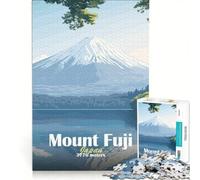 Rompecabezas de 1000 Piezas para Adultos Paisaje del Monte Fuji, Juego Imposible, Análisis y Lógica, Fortalece el Amor Entre Parejas 50x75cm
