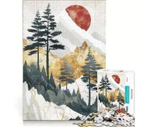 Rompecabezas de 1000 Piezas para Adultos, Paisaje Dorado, Juguetes para armar, Mejora la Memoria, cumpleaños y Navidad 38x26cm