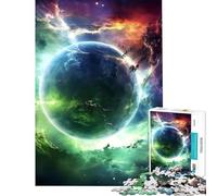 Rompecabezas de 1000 Piezas para Adultos Paisaje Espacial Abstracto desafío Educativo Carrera de Velocidad Manual Juego de ingenio para Mayores de 14 años (50x75cm)