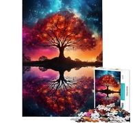 Rompecabezas de 1000 Piezas para Adultos Paisaje Espacial fantástico Juguete de 1000 Piezas decoración de Pared antiestrés Regalo de cumpleaños Regalos de Viaje (38x26cm)