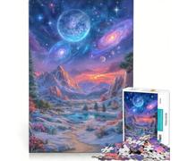 Rompecabezas de 1000 Piezas para Adultos: Paisaje fantástico con cuerpos celestes, Juegos relajantes, ejercita tu Cerebro y Tus Manos, cumpleaños y Navidad 50x75cm