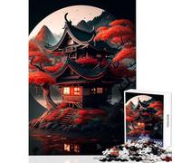 Rompecabezas de 1000 Piezas para Adultos Paisaje japonés casa decoración del hogar Juguetes Regalos de Amigo Secreto Juego Familiar Ayuda a ejercitar el Cerebro tamaño 50x75cm