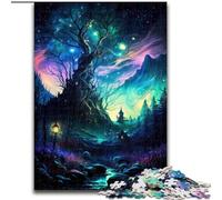 Rompecabezas de 1000 Piezas para Adultos,Paisaje mágico de Madera,Regalo para Hombres y Mujeres,para Uso Diario y Ocasiones Especiales,50x75cm,para cumpleaños,festividades y Ocasiones Especiales