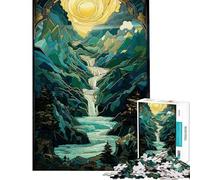 Rompecabezas de 1000 Piezas para Adultos Paisaje mítico Surrealista Juguetes de Bricolaje para Adultos Decoración de Pared cumpleaños y Navidad (Tamaño 38x26cm)