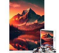 Rompecabezas de 1000 Piezas para Adultos Paisaje Natural decoración del hogar Juguetes Ideas de Regalo Juego Familiar con Piezas de Formas aleatorias Totalmente entrelazadas tamaño 38x52cm