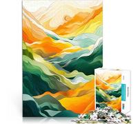 Rompecabezas de 1000 Piezas para Adultos Paisaje Plano Abstracto 2 Juguete de desafío de Juego Educativo Gran Regalo 75x50cm