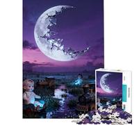 Rompecabezas de 1000 Piezas para Adultos Paisaje Surrealista con muñecas y Trenes Ayuda a ejercitar el Cerebro y Mejora la Memoria Juego Educativo para Mayores de 14 años Juego 38x52cm