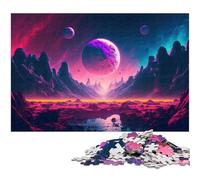 Rompecabezas de 1000 Piezas para Adultos paisajes estelares del Cosmos Rompecabezas para divertirse en Familia Actividades para el hogar Regalo de cumpleaños Regalo de Viaje (tamaño 75 x 50 cm)
