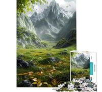 Rompecabezas de 1000 Piezas para Adultos Paisajes oníricos místicos Ayuda a ejercitar el Cerebro y a aliviar el estrés Juego Educativo para Mayores de 14 años Tamaño del Rompecabezas 50x75cm