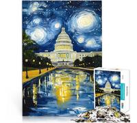 Rompecabezas de 1000 Piezas para Adultos Paisajes y símbolos de Belleza en los Estados Unidos 3 Aprendizaje Educativo Apto para Parejas 38x26cm