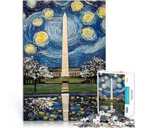 Rompecabezas de 1000 Piezas para Adultos Paisajes y símbolos de Belleza en Todo el Mundo Fan Nature Art Juego Intelectual de Juguete Mejorar la Memoria 75x50cm