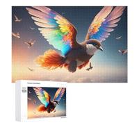 Rompecabezas de 1000 piezas para adultos, pájaros coloridos en vuelo, adolescentes, juego práctico para mejorar la memoria interacción entre padres e hijos, 1000 piezas