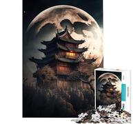 Rompecabezas de 1000 Piezas para Adultos Palacio Chino Luna Juguetes educativos para Aprender Juegos relajantes desafío exigente Excelentes Regalos y Juguetes (tamaño 50x75cm)