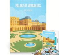 Rompecabezas de 1000 Piezas para Adultos: Palacio de Versalles, Francia Juegos Familiares, un Reto para completar, Que fomenta el Amor en Pareja 38x52cm