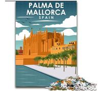 Rompecabezas de 1000 Piezas para Adultos Palma de Mallorca, España Apto para Mayores de 14 años Juego Educativo, desafío, Juguete, Regalo de cumpleaños (38x26cm) 1000 Piezas