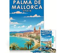 Rompecabezas de 1000 piezas para adultos Palma de Mallorca,España Divertido juego de mesa Un reto inteligente Un juego tranquilo y entretenido Regalo ideal para cumpleaños y para aficionados (50x75cm)