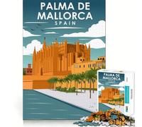Rompecabezas de 1000 Piezas para Adultos,Palma de Mallorca,España Juego de ingenio,Divertido y Relajante Regalo Ideal para Navidad (50x75cm)