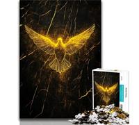 Rompecabezas de 1000 Piezas para Adultos Paloma Dorada de la Paz 1000 Piezas Actividad Divertida para el hogar Juguetes para días lluviosos Regalos de cumpleaños 26x38cm