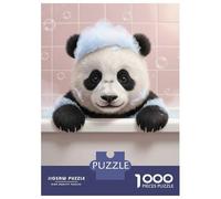 Rompecabezas De 1000 Piezas para Adultos Panda Bath Time Rompecabezas para Adultos Juegos Relajantes Desafío Difícil Reducción del Estrés Regalos 70x50cm/1000pcs