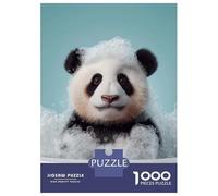 Rompecabezas De 1000 Piezas para Adultos Panda Cub in A Bubble Bath Rompecabezas para Adultos Juguete Decoración De Pared Pero Diversión Y Humorística Diversión En El Hogar, 52x38cm/1000pcs