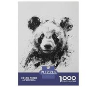 Rompecabezas De 1000 Piezas para Adultos Panda Head In Charcoal Rompecabezas para Adultos Juguetes Antiestrés Corte De Precisión Actividades Divertidas En Casa 70x50cm/1000pcs
