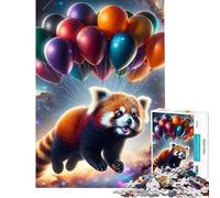 Rompecabezas de 1000 Piezas para Adultos Panda Volando en el Espacio Juego Educativo adictivo Juguetes para Cultivar la Paciencia Ideas de Regalos Decoración para el hogar (Tamaño 50x75cm)