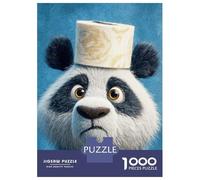 Rompecabezas De 1000 Piezas Para Adultos Panda with Toilet Paper Hat Poster, Picture, Metal Print, Paint by Creed Rompecabezas Para Adultos Juegos Divertidos Regalo De Cumpleaños Diversión En Casa Act