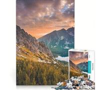 Rompecabezas de 1000 Piezas para Adultos Panorama de Puesta de Sol en los Altos Tatras Juego Interactivo Mejora la Memoria colección de Artistas Bellas Artes 38x26cm