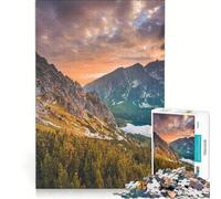 Rompecabezas de 1000 Piezas para Adultos Panorama de Puesta de Sol en los Altos Tatras Juegos Divertidos Que fomentan el análisis y la lógica Ideal para Decorar el Escritorio 38x52cm