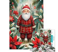 Rompecabezas de 1000 Piezas para Adultos Papá Noel en un país de Las Maravillas Invernal Juego práctico para Adultos Regalos para Mujeres Ideal como obsequio para Toda la Familia (tamaño 38x26cm)
