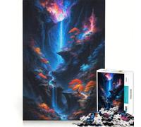 Rompecabezas de 1000 Piezas para Adultos Paraíso con Cascada Oculta Juego de ingenio Interesante para Reducir el estrés Cada Pieza es única 38x52cm