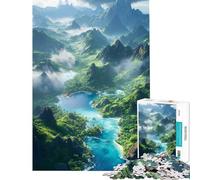 Rompecabezas de 1000 Piezas para Adultos Paraíso en una Isla Tropical Juegos relajantes para Adultos Decoración Interacción Entre Padres e Hijos (Tamaño 50x75cm)