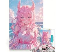 Rompecabezas de 1000 Piezas para Adultos Paraíso Rosa Juego Imposible Análisis y Lógica Fortalece el Amor Entre Parejas 50x75cm