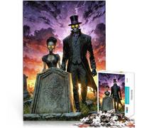 Rompecabezas de 1000 Piezas para Adultos Pareja de diablos Juguete Educativo Intelectual descompresor Decoración del hogar 38x26cm