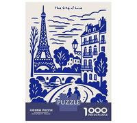 Rompecabezas De 1000 Piezas para Adultos Paris The City of Love Rompecabezas para Adultos Juegos Familiares Difícil Oferta Difícil como Regalo para Toda La Familia 52x38cm/1000pcs