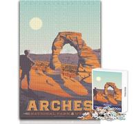 Rompecabezas de 1000 Piezas para Adultos,Parque Nacional Arches,impresión,Rompecabezas,Juegos Familiares,Aprendizaje,Educativo,Regalo de cumpleaños,tamaño 38x52cm