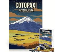 Rompecabezas de 1000 Piezas para Adultos,Parque Nacional Cotopaxi,Ecuador Juego de Bordes limpios,Divertido para ejercitar la Mente,Ideal para Jugar sin Hacer Nada,Regalo de cumpleaños 38x26cm