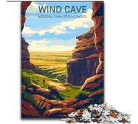 Rompecabezas de 1000 Piezas para Adultos Parque Nacional Cueva del Viento, para niños a Partir de 14 años, Juguetes educativos, Juegos Familiares, Regalo de cumpleaños, 50x75cm