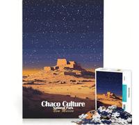 Rompecabezas de 1000 Piezas para Adultos: Parque Nacional de la Cultura Chaco, Juego práctico, decoración del hogar, colección de Artistas, Bellas Artes 38x26cm