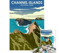 Rompecabezas de 1000 Piezas para Adultos Parque Nacional de Las Islas del Canal desafío de Inteligencia Cerebral Juguetes adictivos Juegos Divertidos Actividades Familiares Regalos de Amigo Invisible