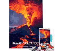 Rompecabezas de 1000 Piezas para Adultos Parque Nacional de los Volcanes de Hawái Juego Educativo Juguete didáctico Ideas para Regalos Corte de precisión (tamaño 38x26cm)