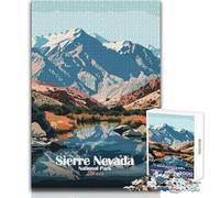 Rompecabezas de 1000 Piezas para Adultos, Parque Nacional de Sierra Nevada, España Juego Educativo Familiar Corte de precisión Regalo de cumpleaños Tamaño 38x26cm