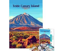 Rompecabezas de 1000 Piezas para Adultos Parque Nacional del Teide Islas Canarias España Juguete Intelectual Educativo Divertido y con Humor Regalo Ideal para el Amigo Invisible (tamaño 50x75cm)
