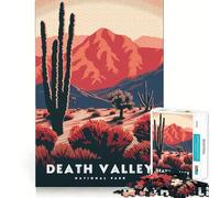Rompecabezas de 1000 Piezas para Adultos,Parque Nacional del Valle de la Muerte,Corte Premium,Juego para ejercitar la Mente,diversión sin Preocupaciones,decoración navideña (38x26cm)