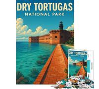 Rompecabezas de 1000 Piezas para Adultos Parque Nacional Dry Tortugas Ayuda a ejercitar el Cerebro Decoración para el hogar Juguete Educativo para Mayores de 14 años (50x75cm)