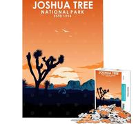 Rompecabezas de 1000 Piezas para Adultos Parque Nacional Joshua Tree Rompecabezas para Adolescentes Patrón de Montaje difícil y desafiante Juego desafiante para Toda la Familia 38x26cm